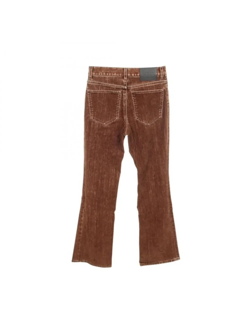 Loewe Denim Pants Washed Velour Button Fly Cotton